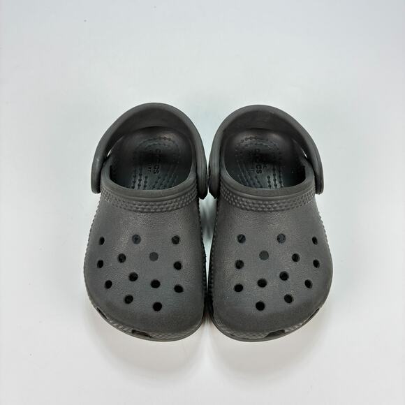 Crocs Classic Clog Black Slip On Comfort Sandals Lightweight Shoes Kids Size 5 - Picture 3 of 9